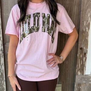 Lulu Mac Adult Blossom Comfort Colors Mossy Oak Tee
